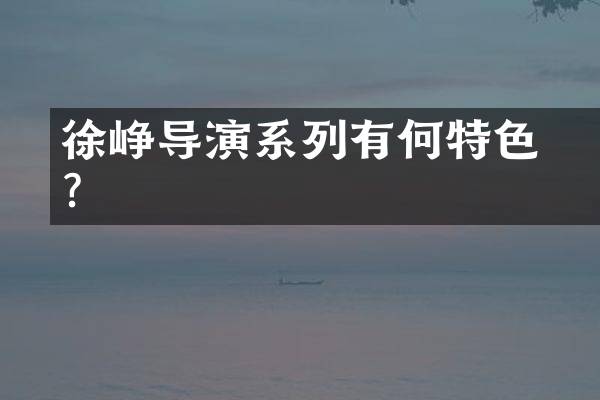 徐峥导演囧系列有何特色？