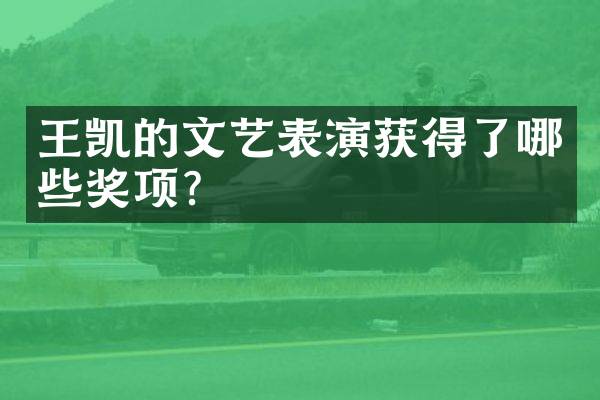 王凯的文艺表演获得了哪些奖项？